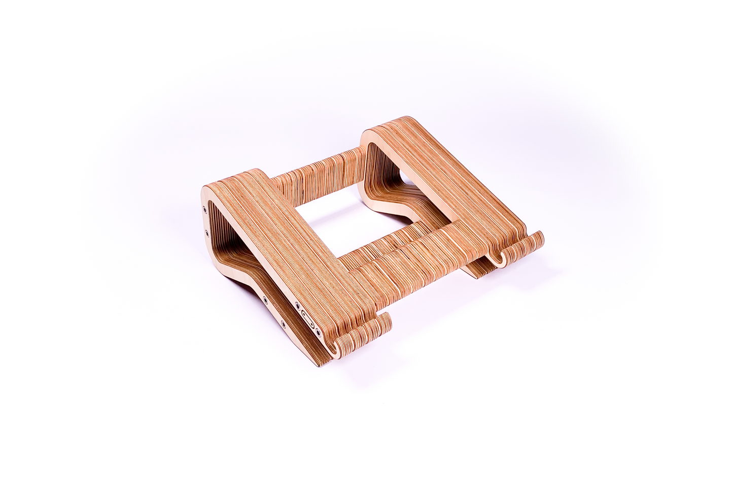 Plywood MacBook Ergonomic Stand by Plyformers