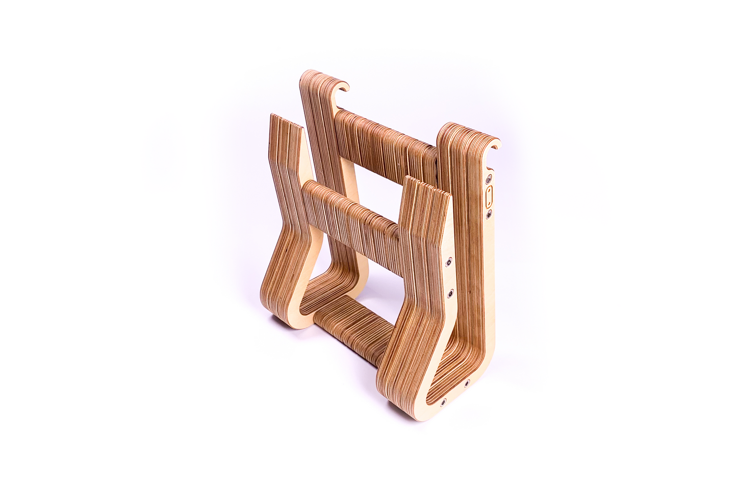 Plywood MacBook Ergonomic Stand by Plyformers