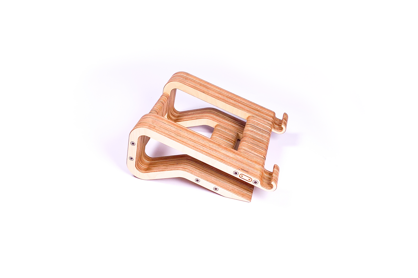Plywood MacBook Ergonomic Stand by Plyformers