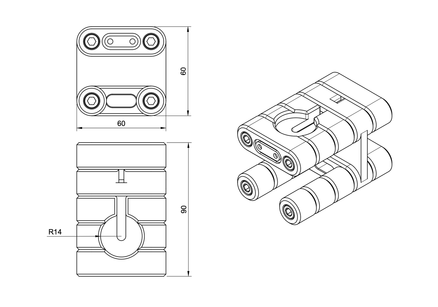 Pozioma stacja dokująca do ładowarki Apple Watch ze stojakiem