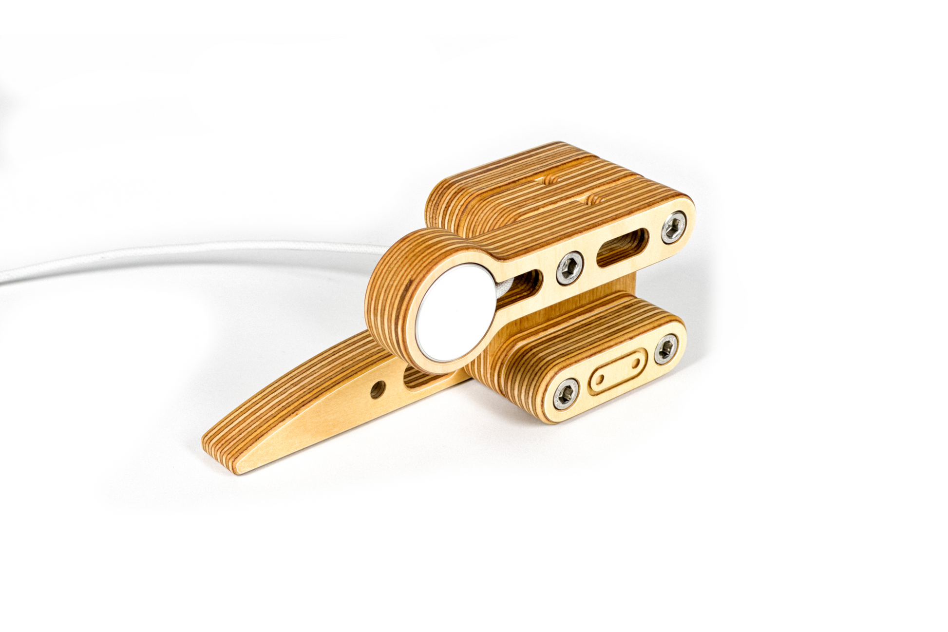 Apple Watch Charger Vertical Plywood Dock With Stand by Plyformers