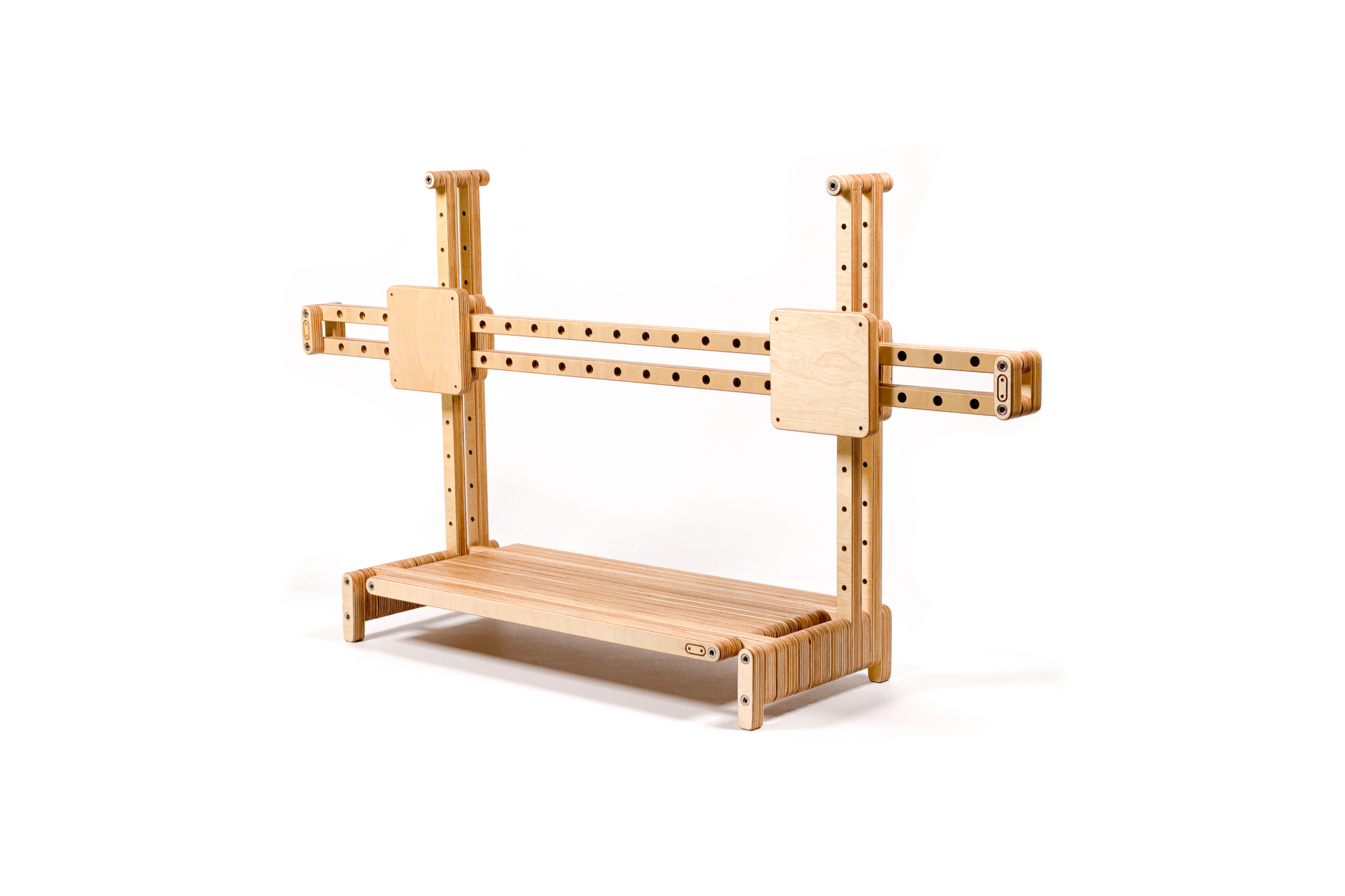 Plywood Plywood Monitor Stand with dual VESA 100 mount by Plyformers