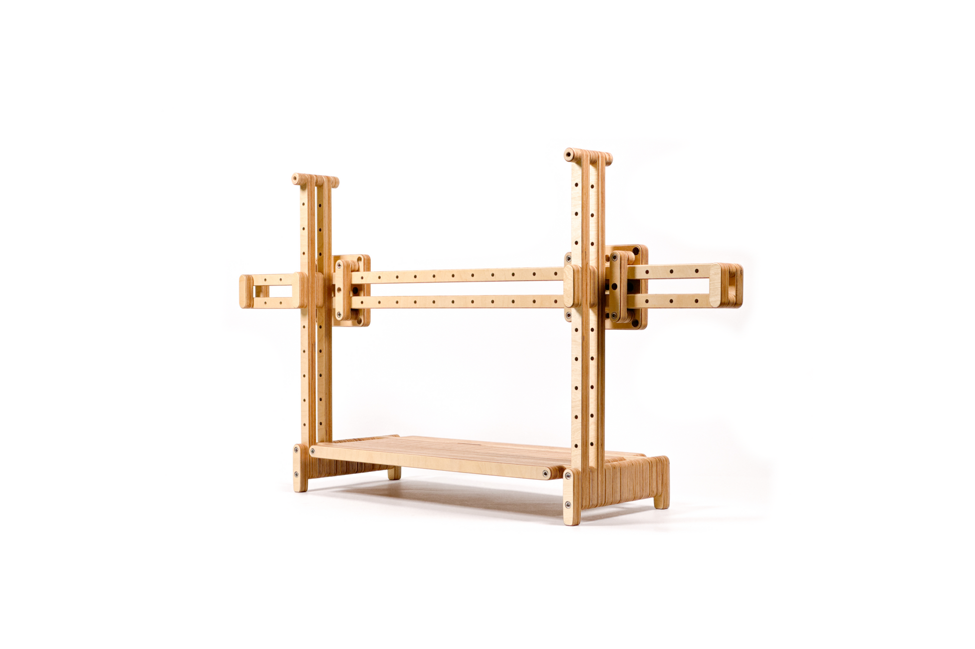 Plywood Plywood Monitor Stand with dual VESA 100 mount by Plyformers