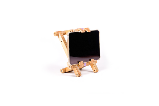 iPad Variable Angle Frame Plywood Stand With Lock by Plyformers