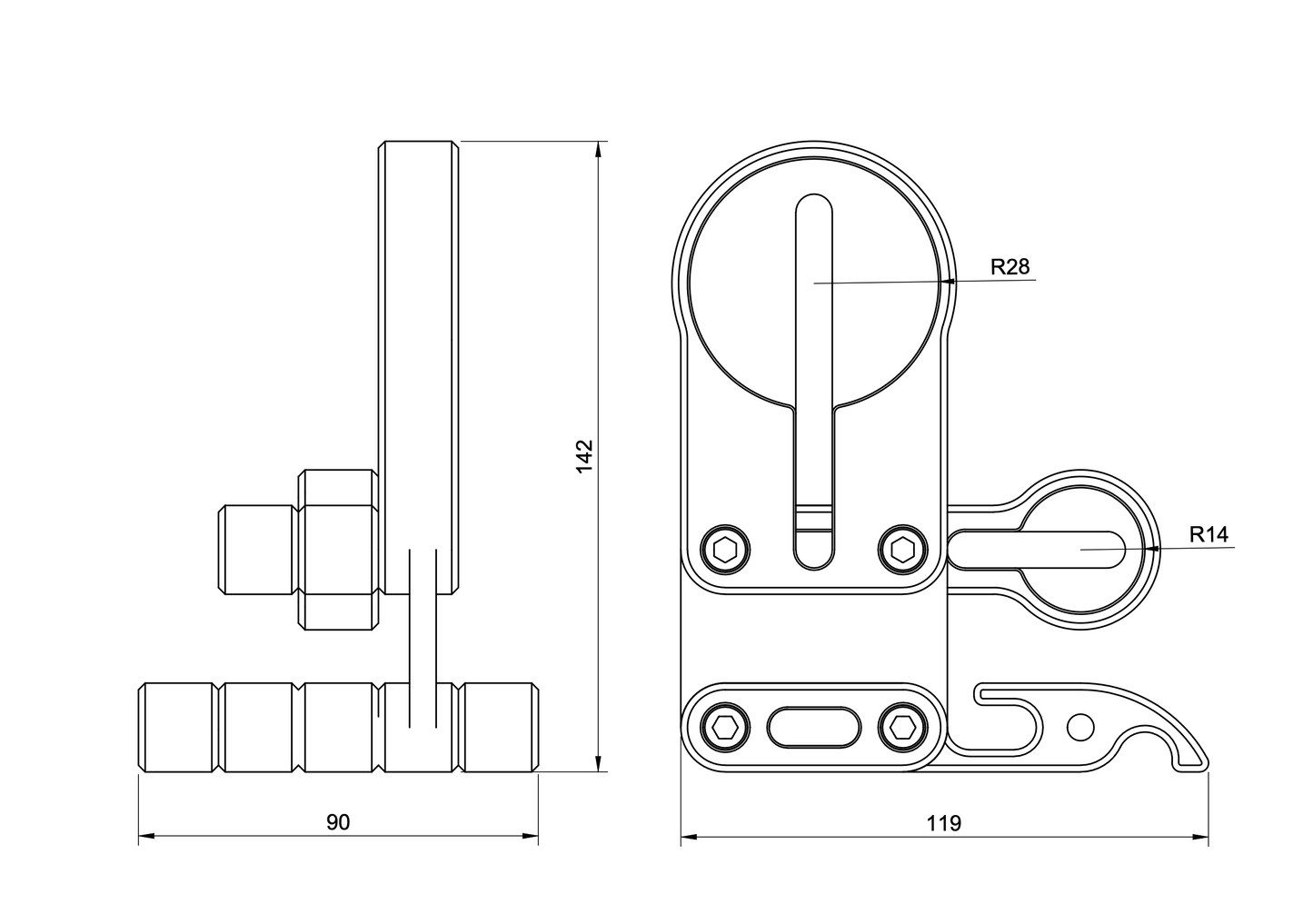 Apple MagSafe Ready Modular Birch Plywood Dock With Handle Vertical Stand