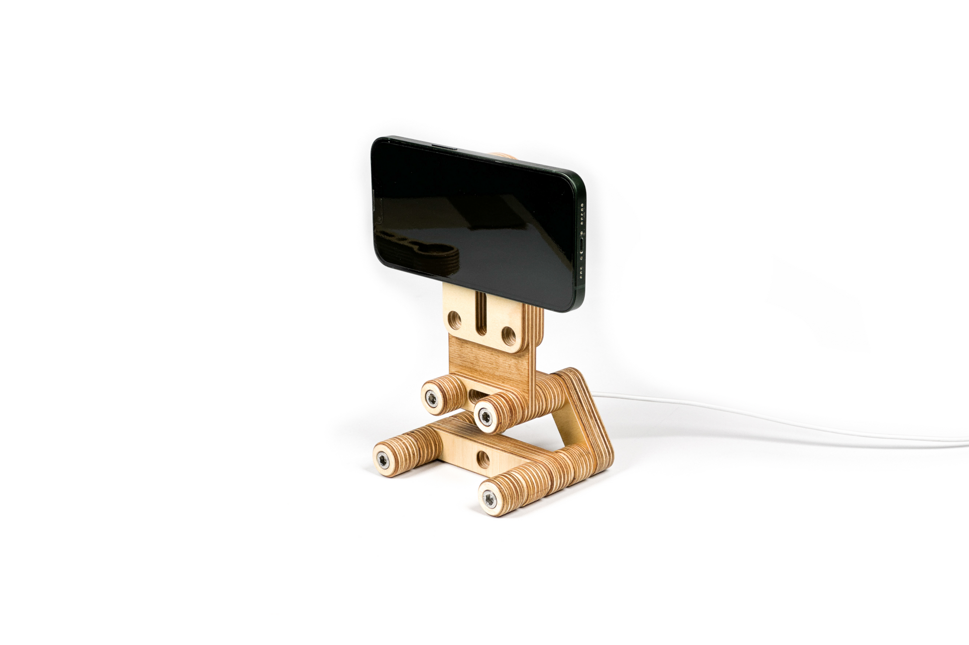 Plywood Apple MagSafe Ready Dock With Stand by Plyformers